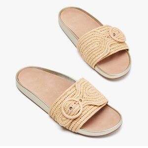 NIB Kate Spade Rafia Marielle Slide Sandals Size 9.5